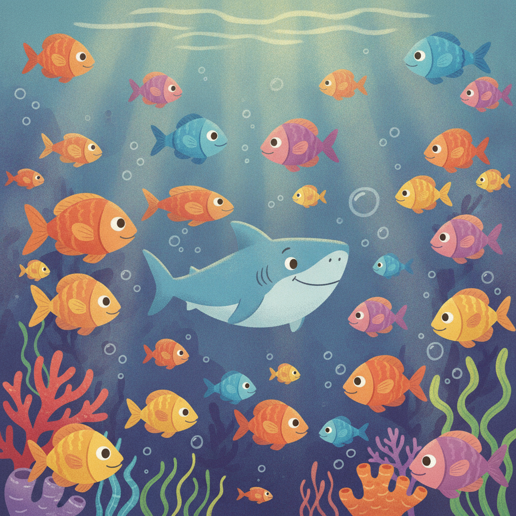 Ocean Friends and Sharks! - children's storybook about ocean animals and sharks
